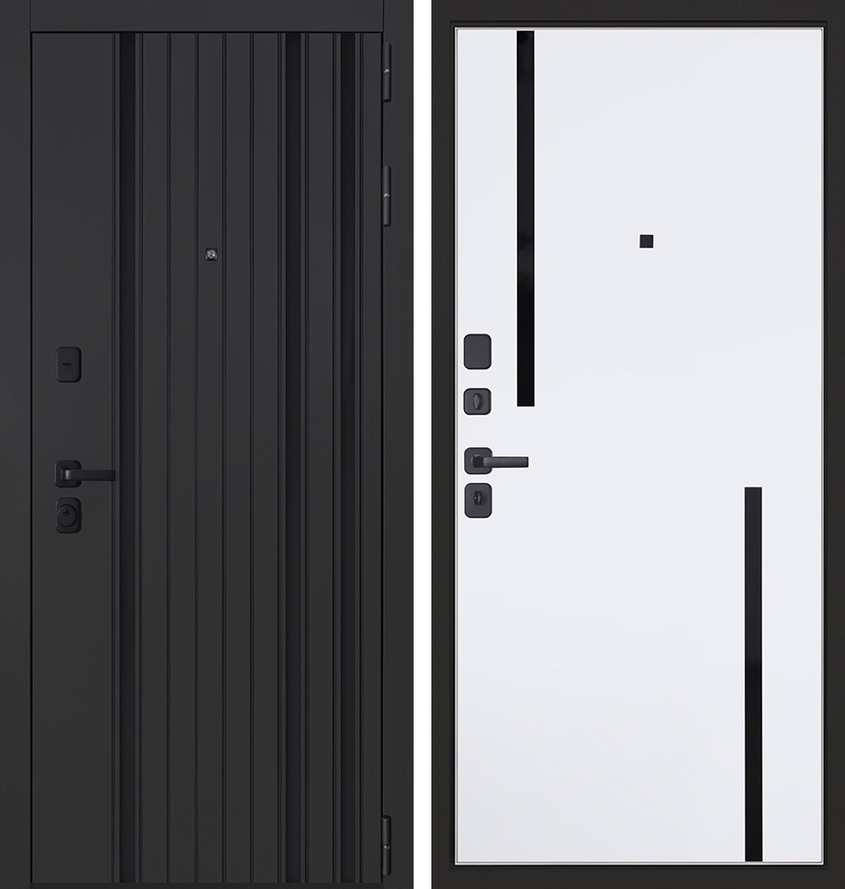 Входная дверь Solana; цвет "черная шагрень"