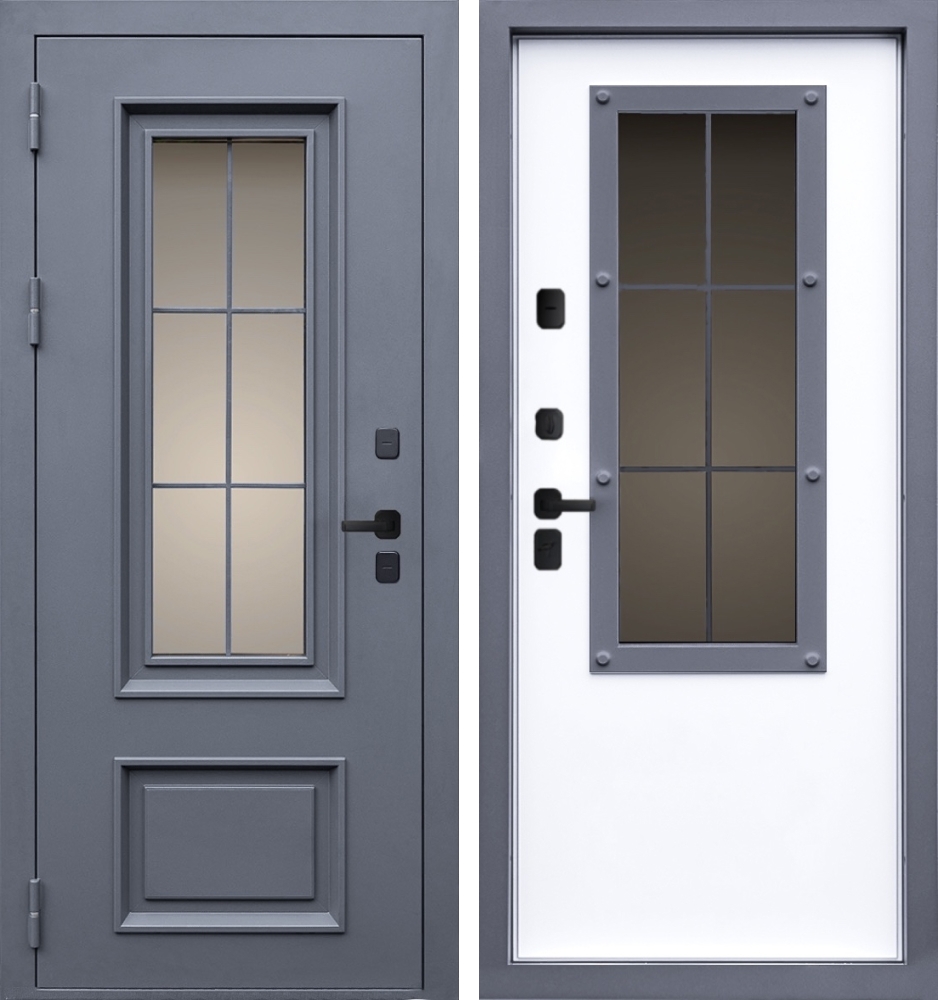 Входная дверь Гранит Сибирь Стеклопакет 