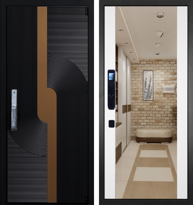 Гранит Пиано Смарт Люкс - 024 Зеркало макси белое 16мм