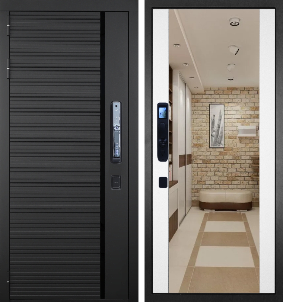 Гранит Пиано Смарт - 024 Зеркало макси белое 16мм