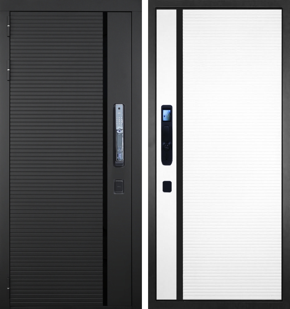 Входная дверь Гранит Пиано Смарт - 053 Пиано белая 12мм