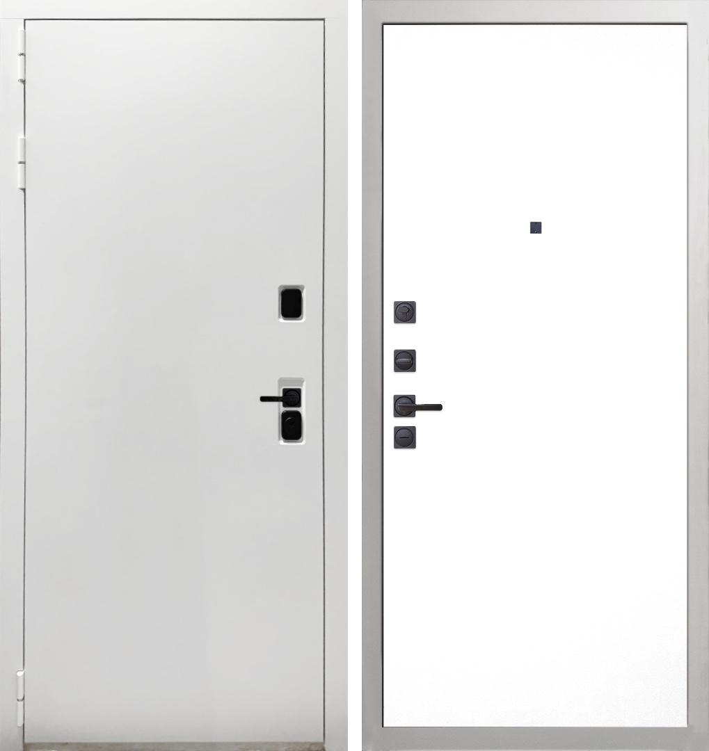 Входная дверь Гранит Вайт, панель 003 Белый 6 мм