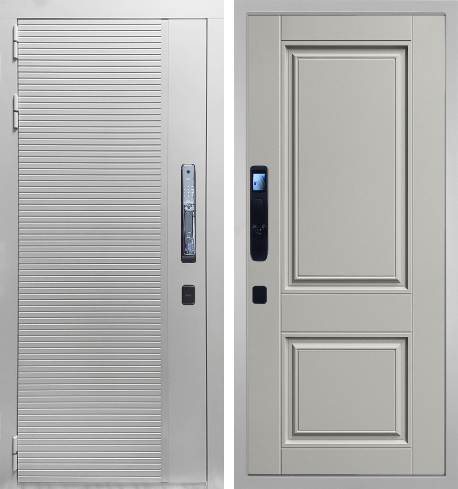 Пиано Смарт Белая - 068 Две филенки силк маус 12 мм