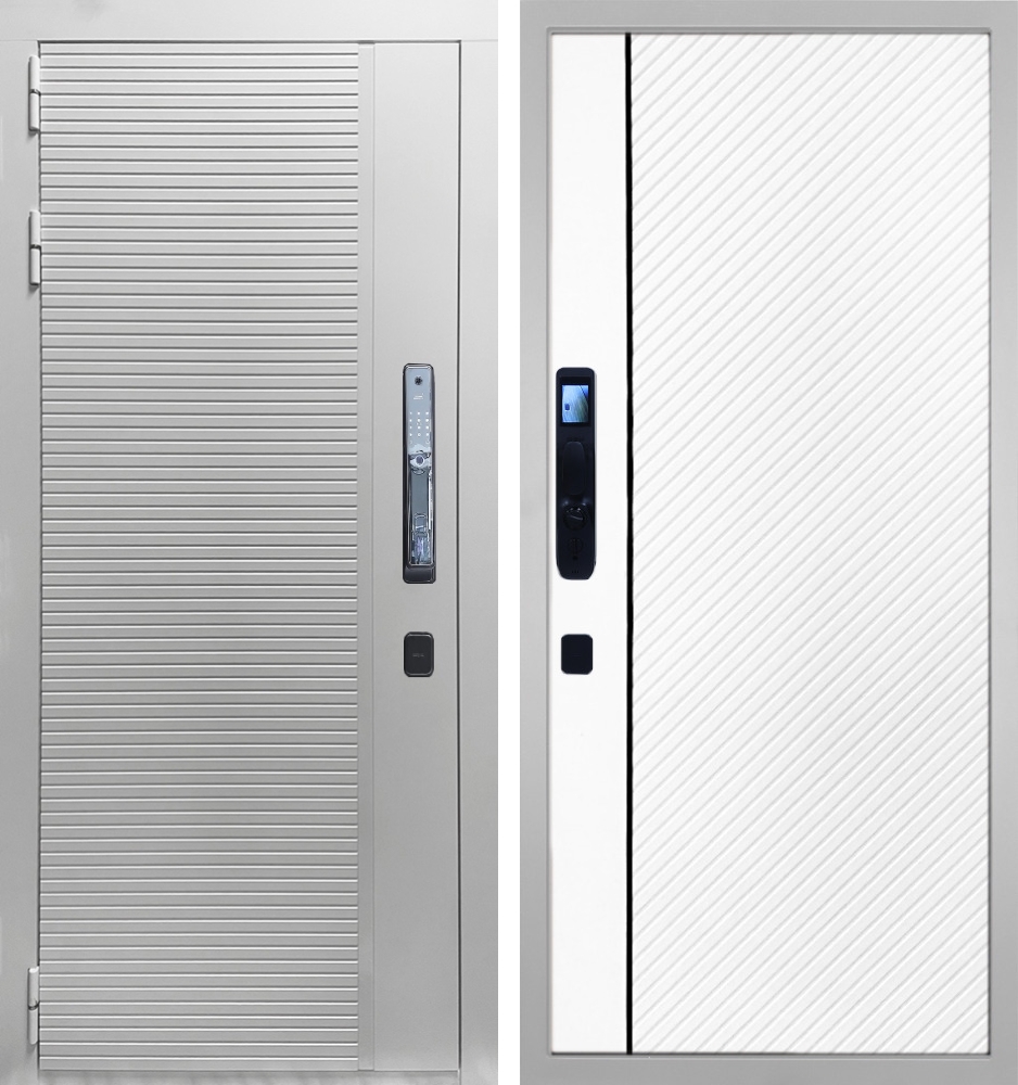 Входная дверь Пиано Смарт Белая - 078 Белая матовая 12 мм