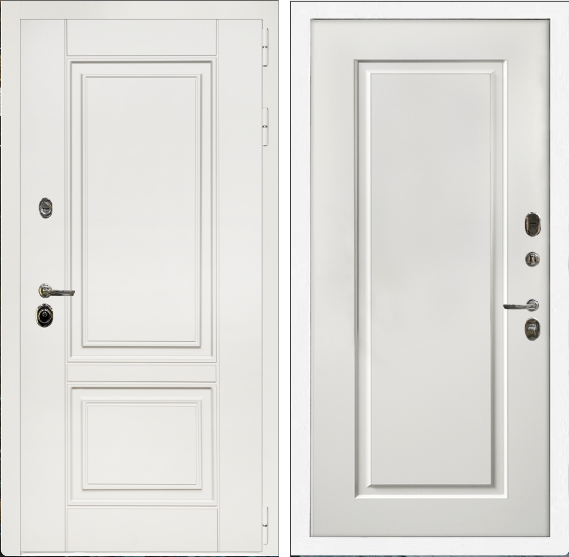 Входная дверь Афина Белая / Фл119 Белая матовая