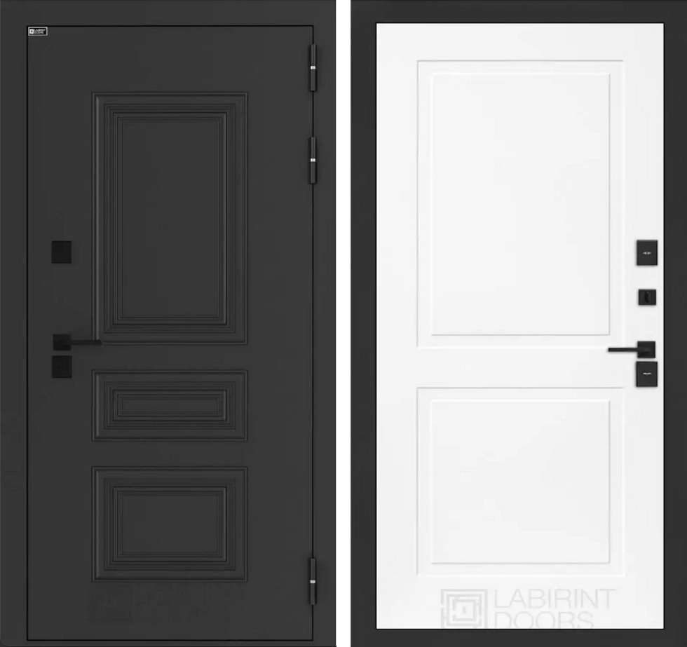 Стальная дверь Аляска Лайт 11 - Белый софт