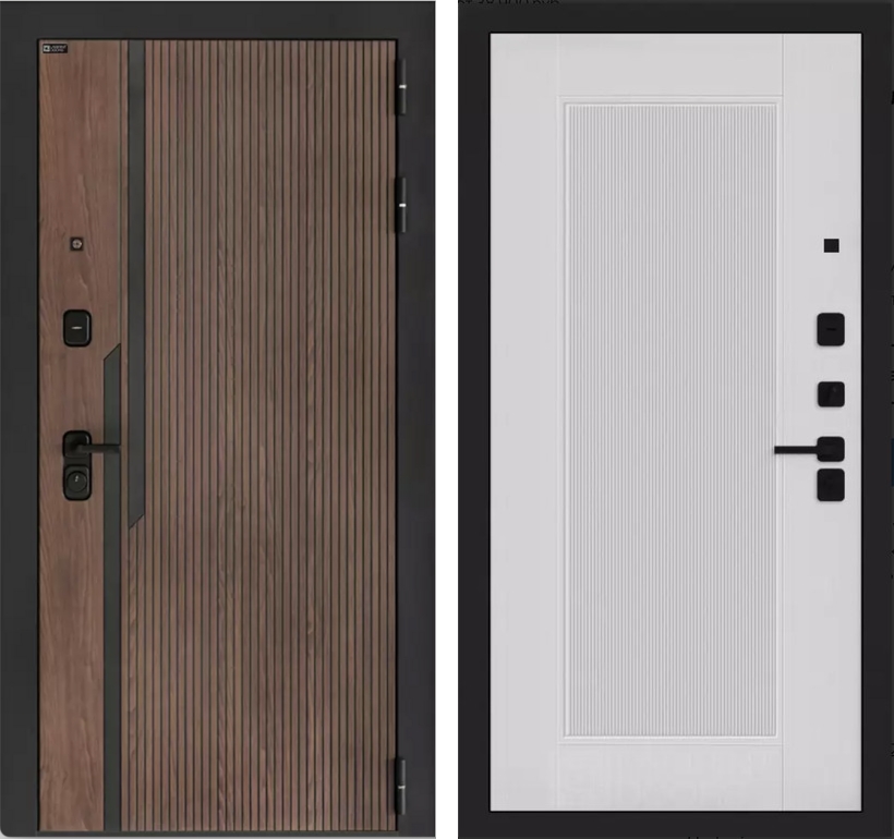 Входная дверь KARMINA 30 - Белый рельеф софт