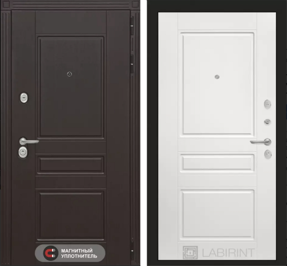 Входная дверь Мегаполис 03 - Белый софт