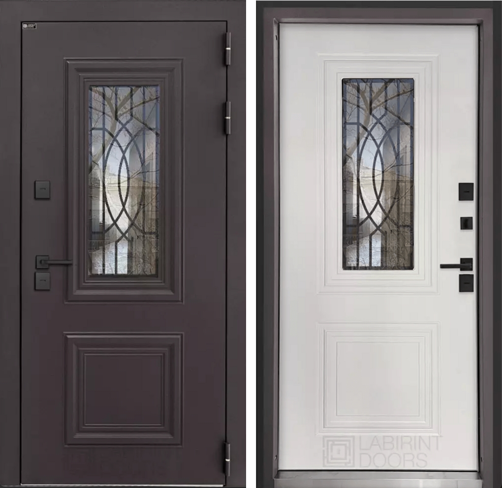 Входная дверь Сияна коричневая 8019