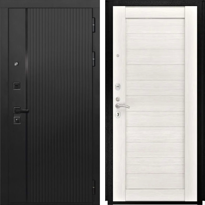 Входная дверь L-45 СБ-3 листв. бел. (21 беленый дуб)