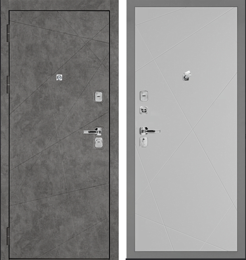 Входная дверь Урбан-127/PR-103 Бетон темный / Агат