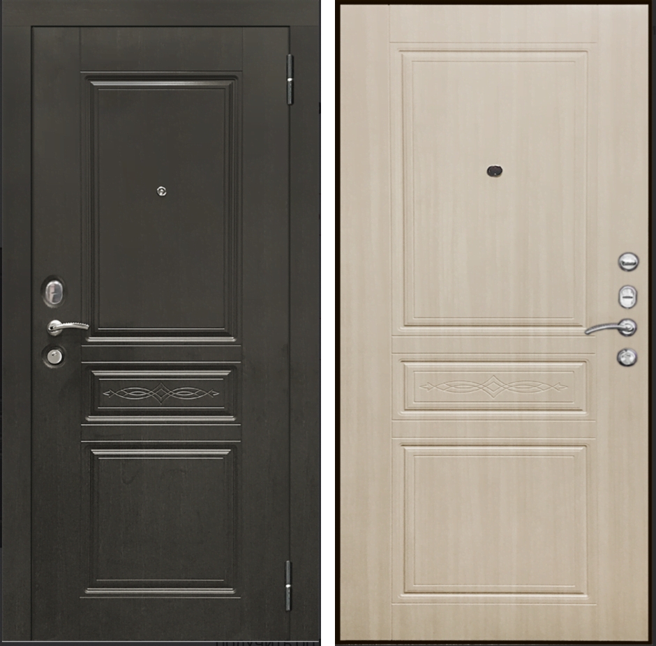 Входная дверь SD Prof-10 Троя - Дуб светлый