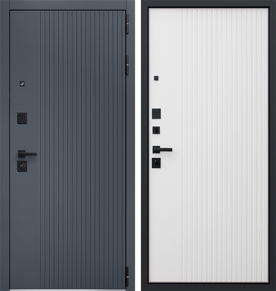 Входная дверь "Вертикаль": Цвет «графит»