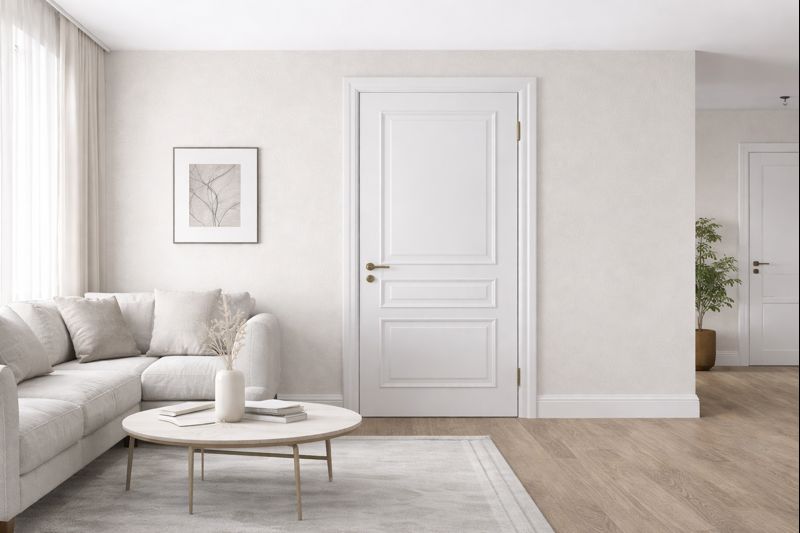 Белые двери и светлые стены — максимум воздуха