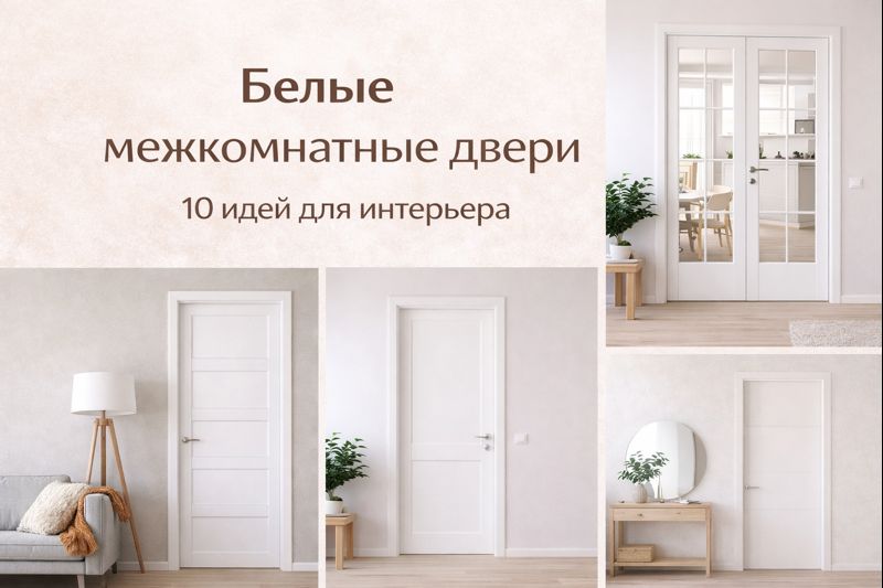 Белые межкомнатные двери: 10 идей для интерьера