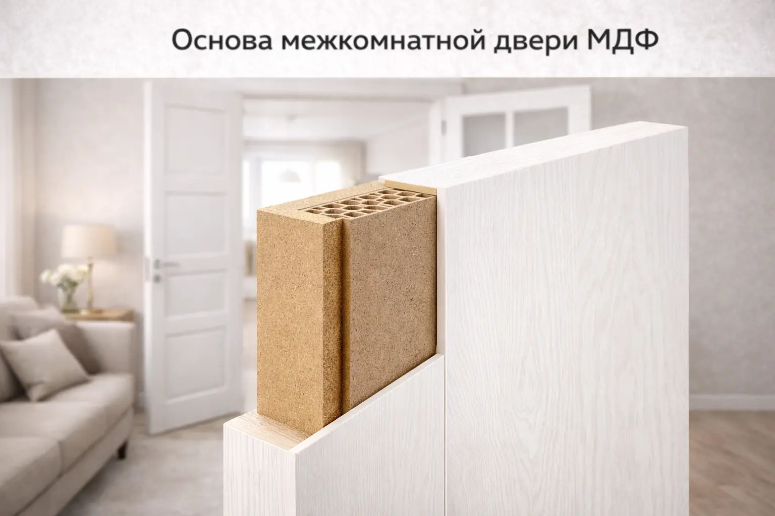 Основа межкомнатной двери МДФ
