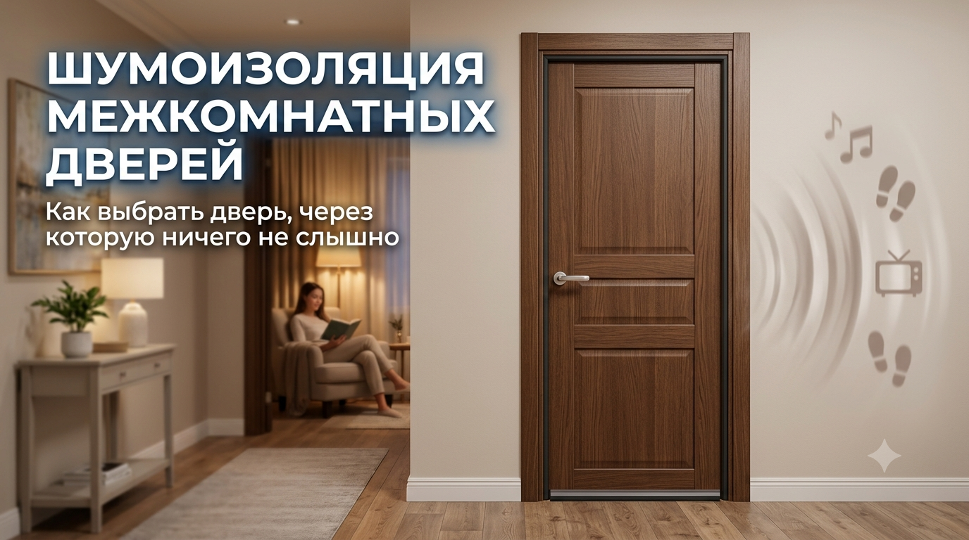 Шумоизоляция межкомнатных дверей: как выбрать тихую дверь
